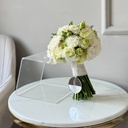  White Rose & Carnation Bridal Bouquet