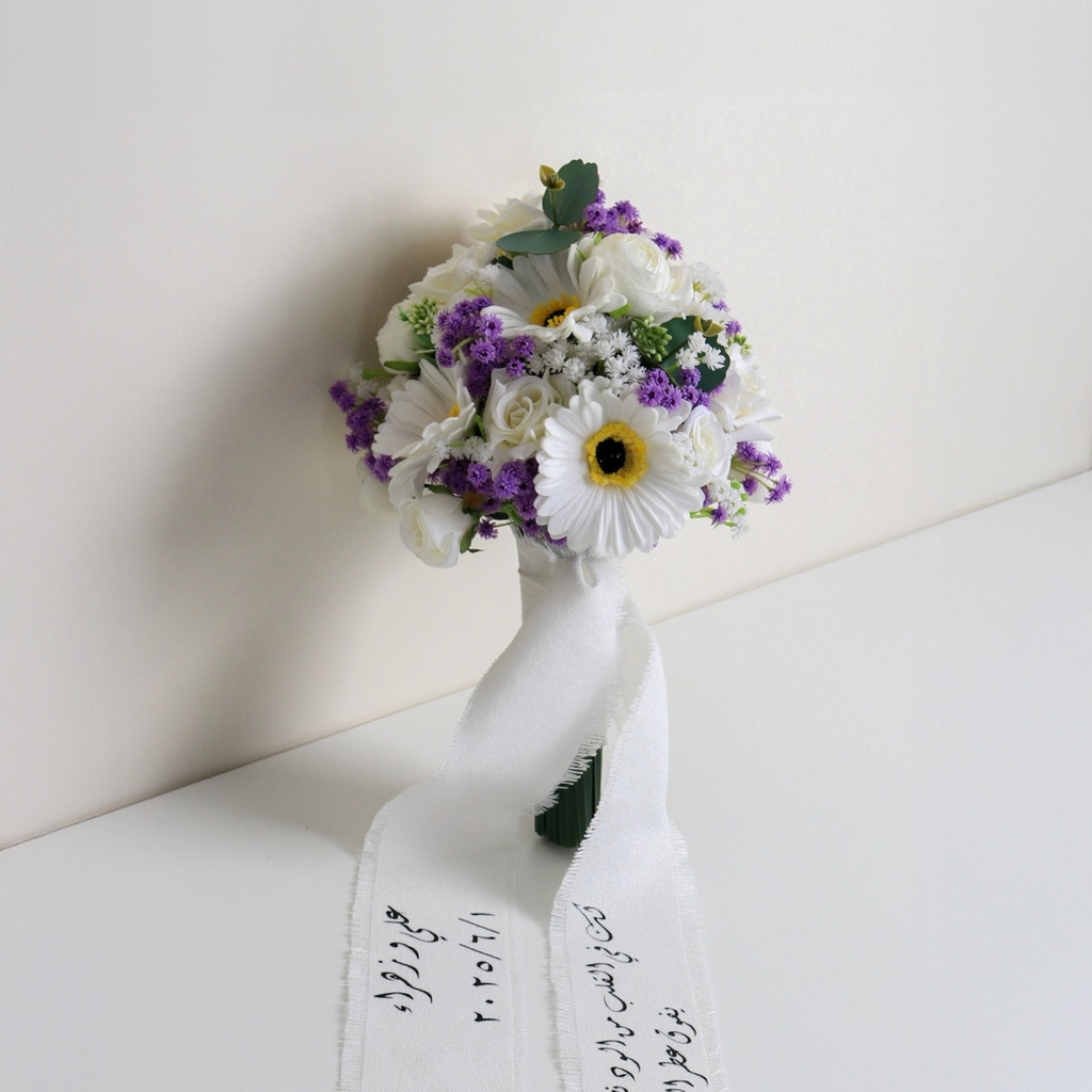  White & Purple Rose Bride