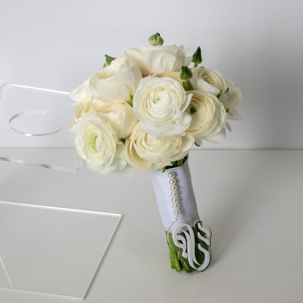 White Ranunculus Bridal Bouquet