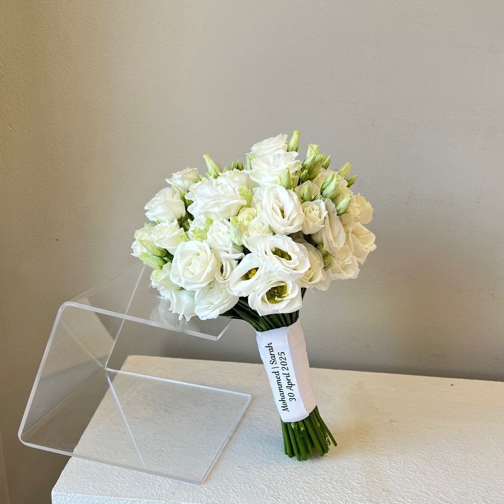 Graceful Eustoma Bridal Bouquet 