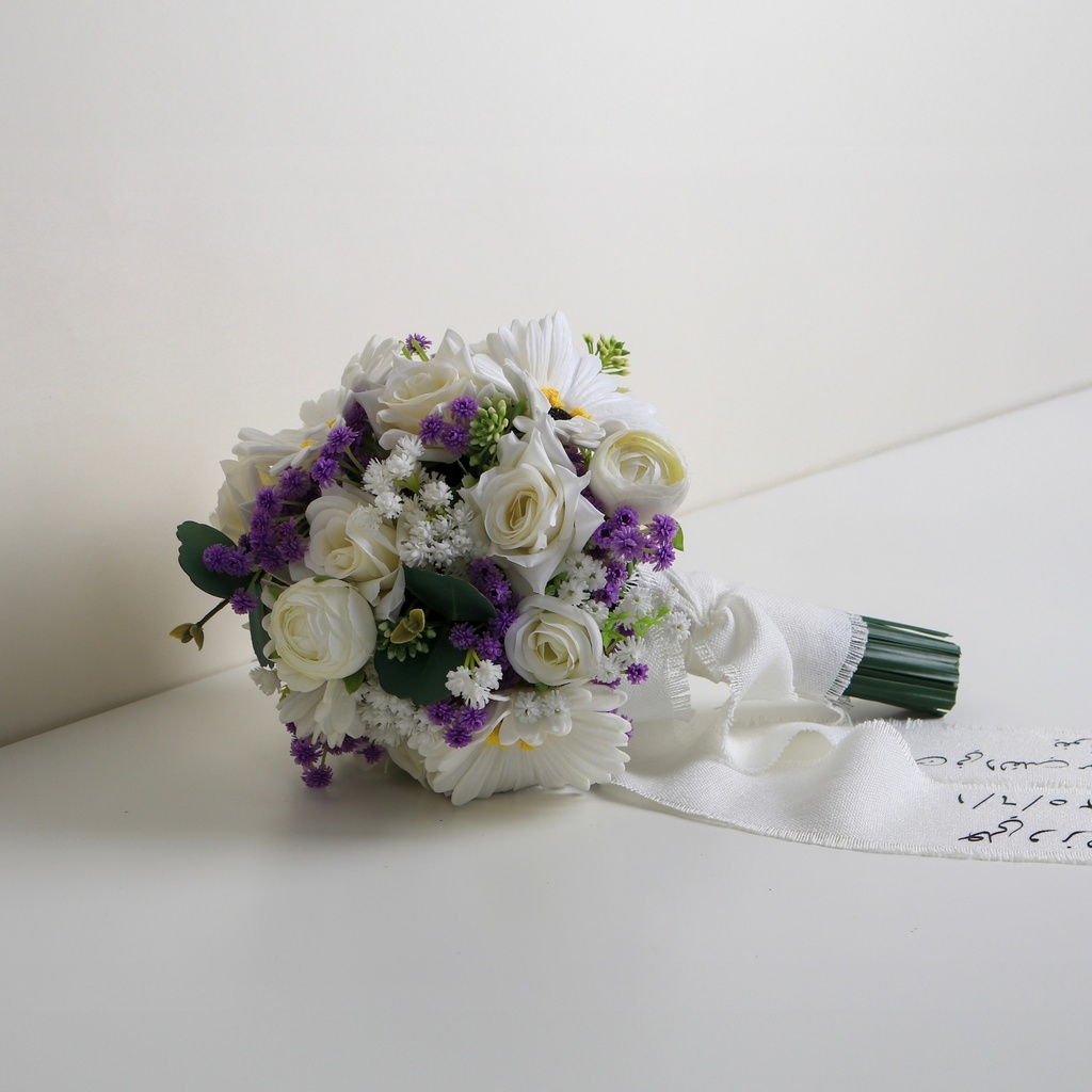  White & Purple Rose Bride