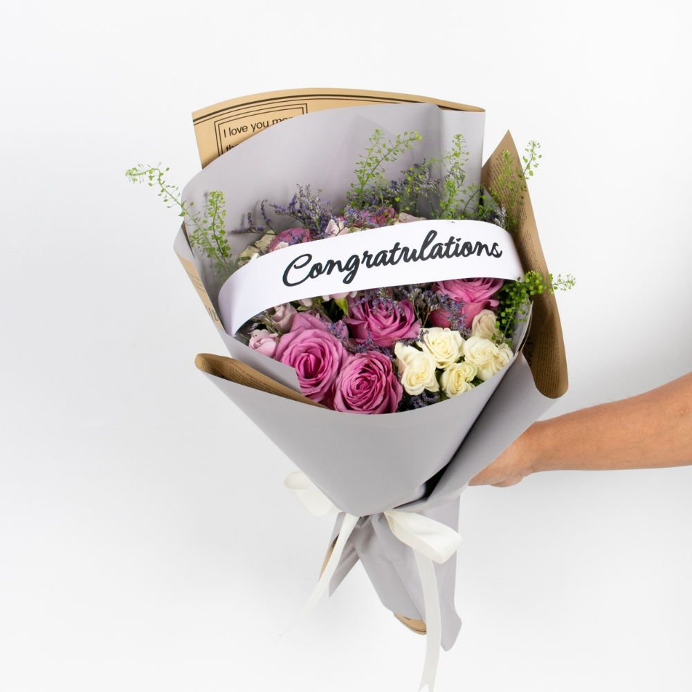 Purple Graduation Bouquet