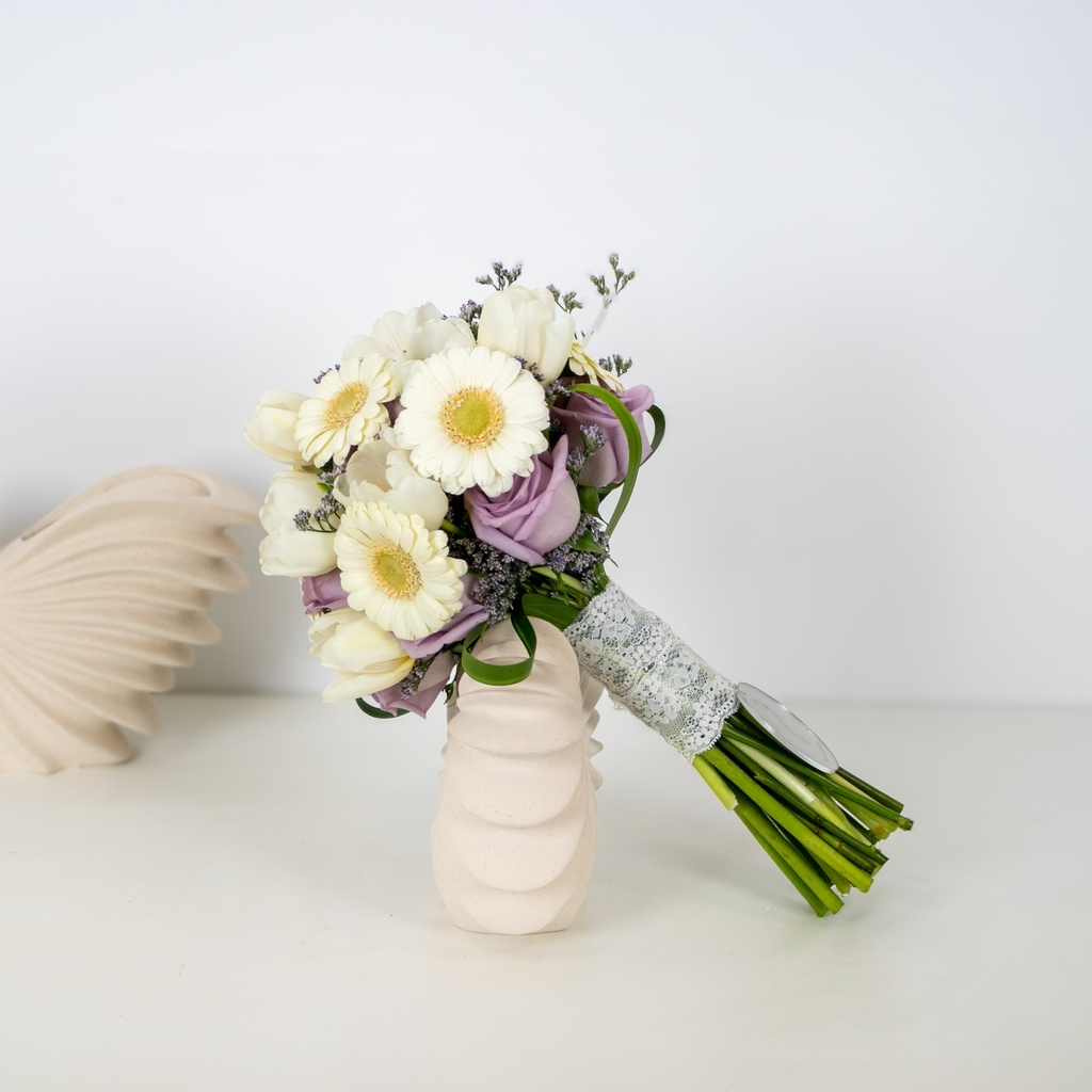 Vibrant Purple Wedding Bouquet 