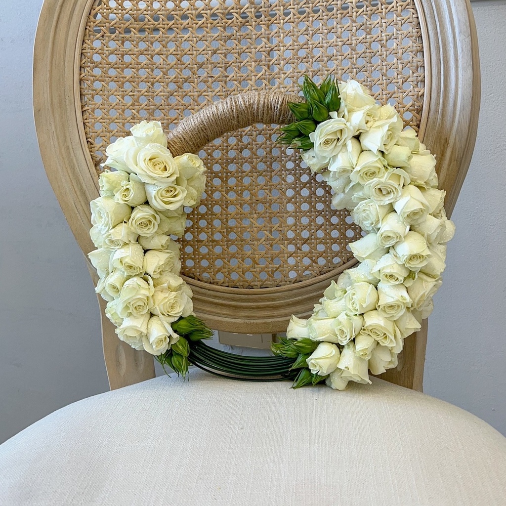 White Rosebud Bridal Bouquet 