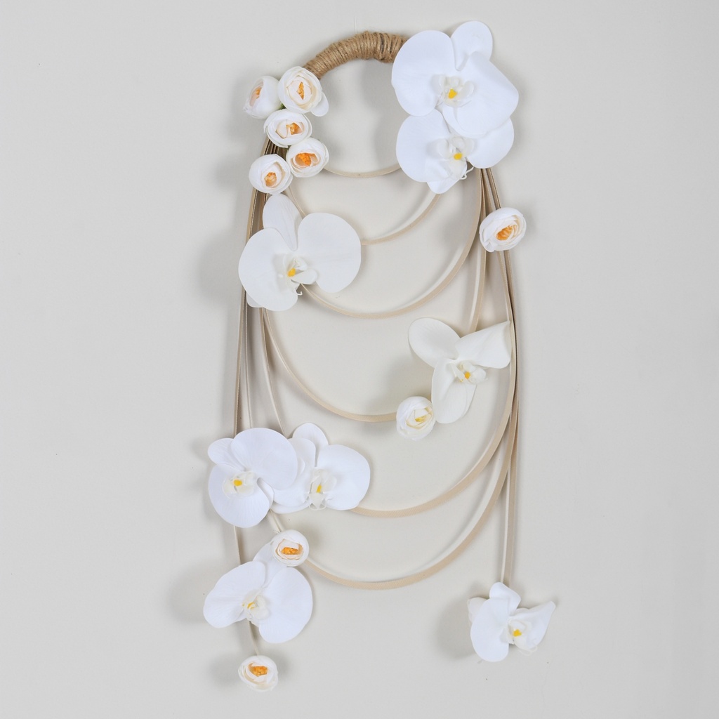  White Orchid & Rose Bride