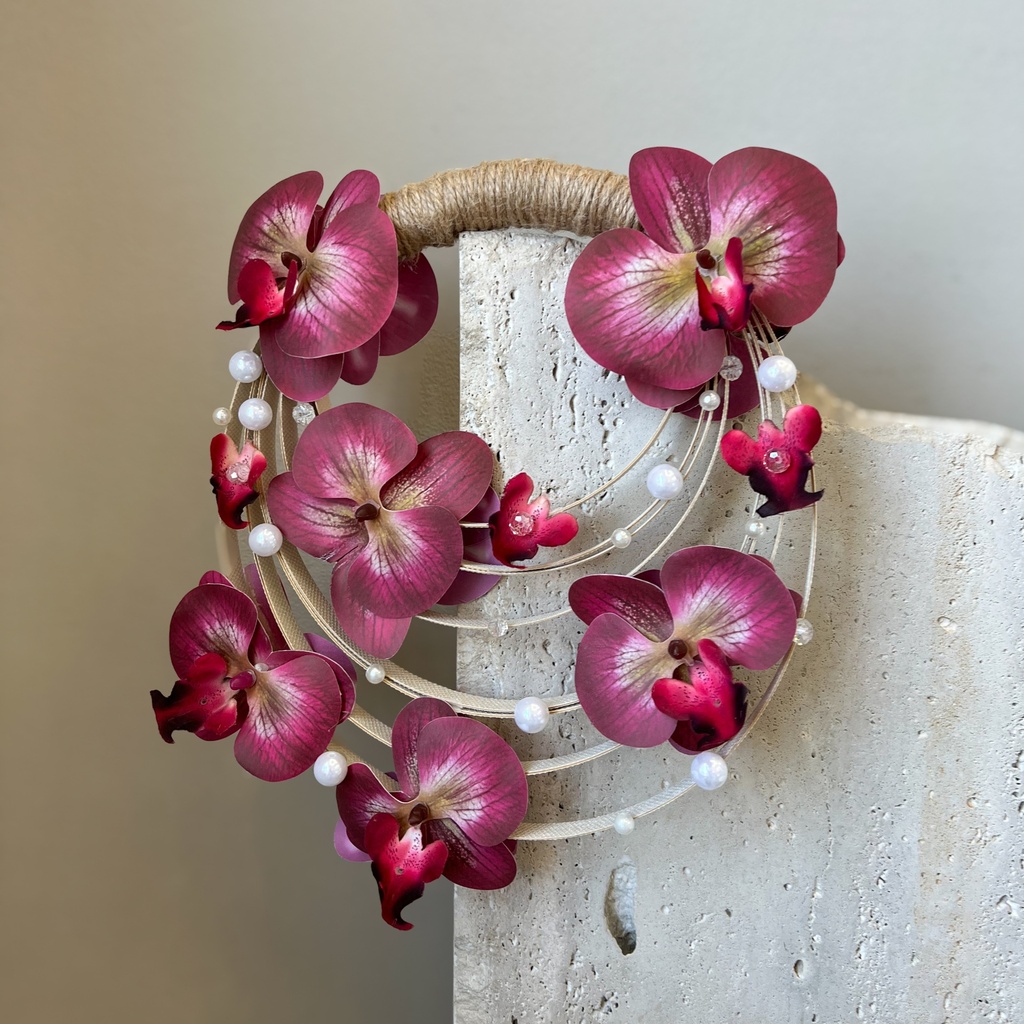 Burgundy Orchid Bride 