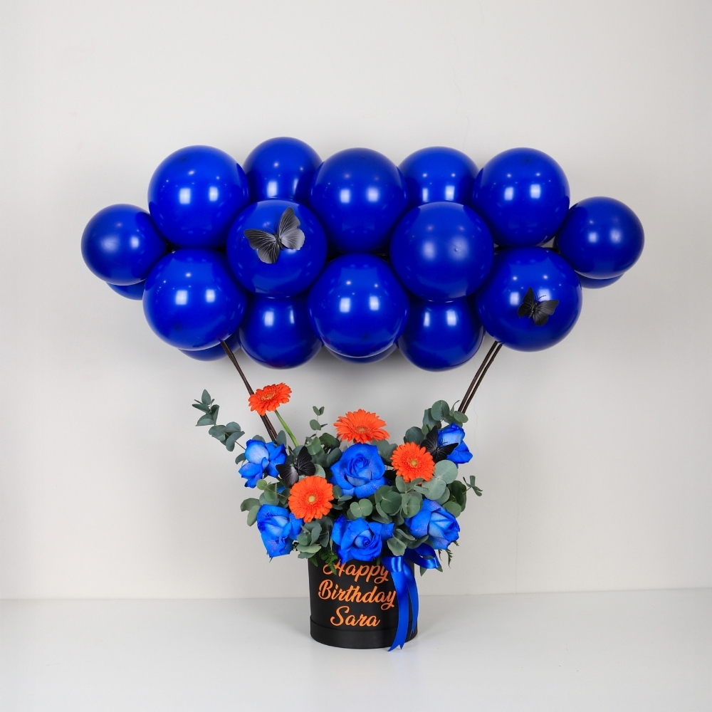 Midnight Blue Cloud Balloon