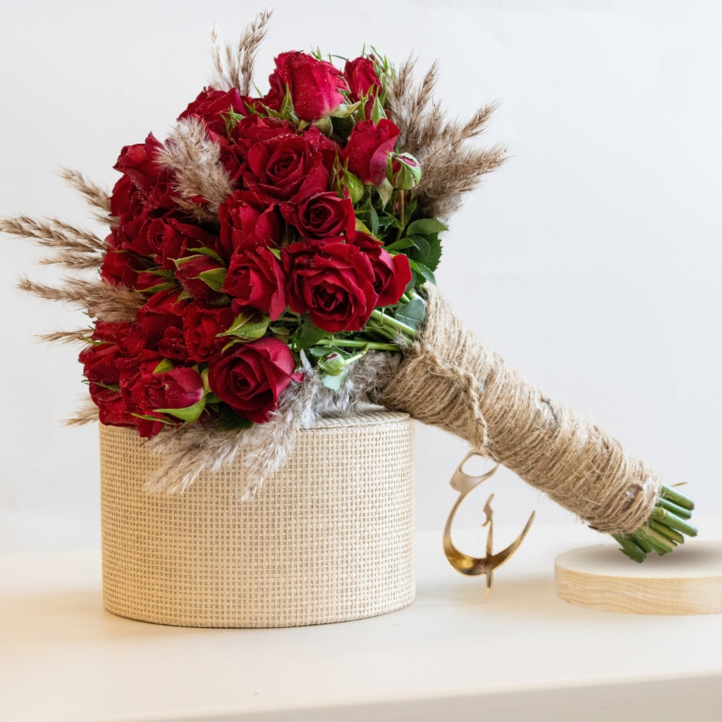 Rustic Rosebud Bridal Bouquet