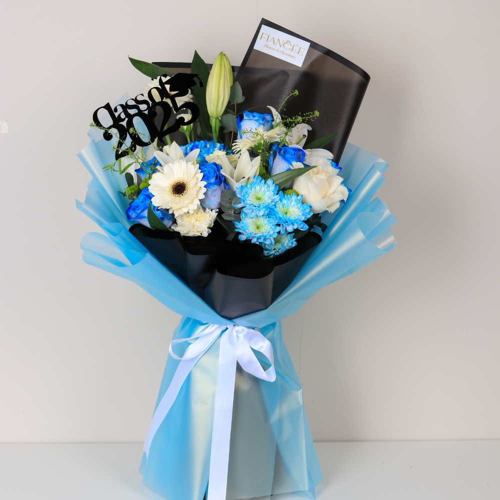 The Blue Success Bouquet 