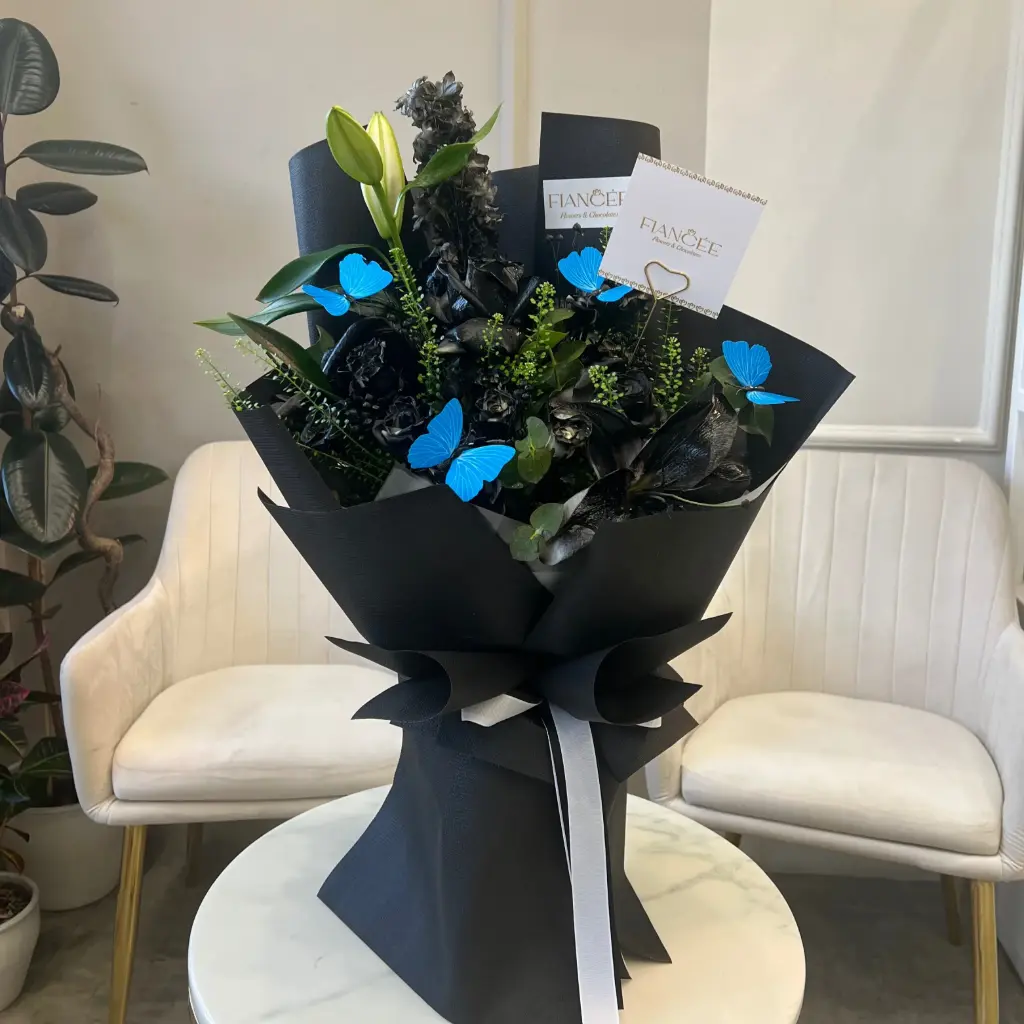 Midnight Butterflies Bouquet 