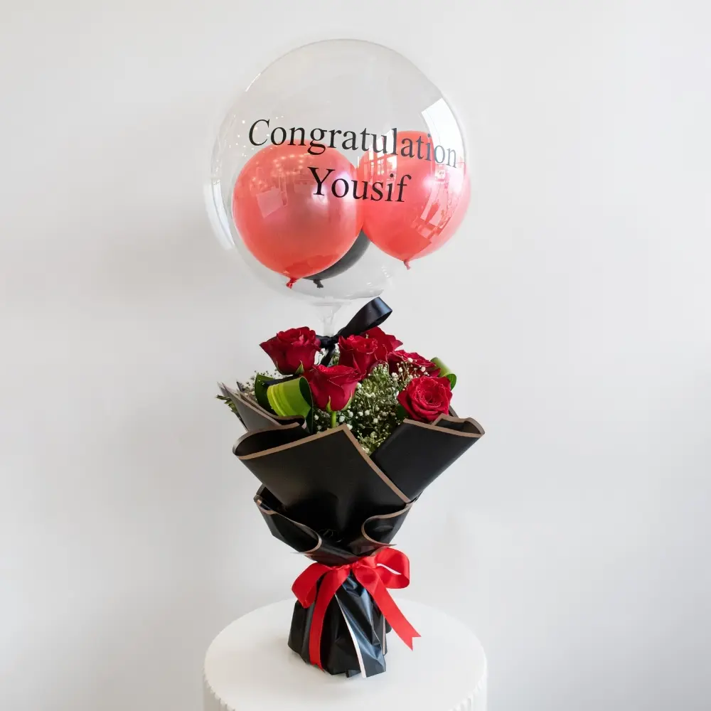 Red Graduation Bouquet