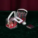 علبة كريسماس الشفافة 