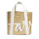 Harrods Mini Cotton Logo Tote Bag – Gold