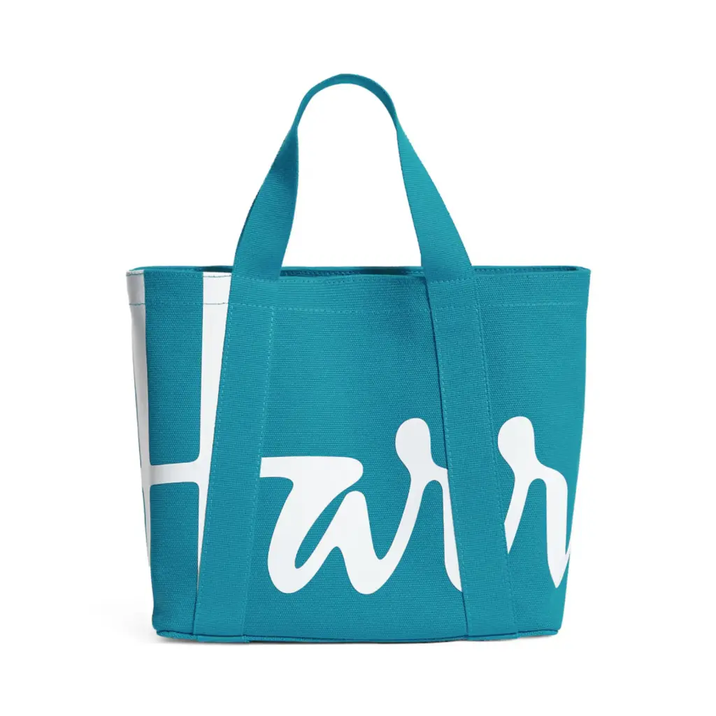  Harrods Mini Cotton Logo Tote Bag – Blue