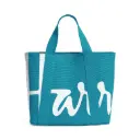  Harrods Mini Cotton Logo Tote Bag – Blue
