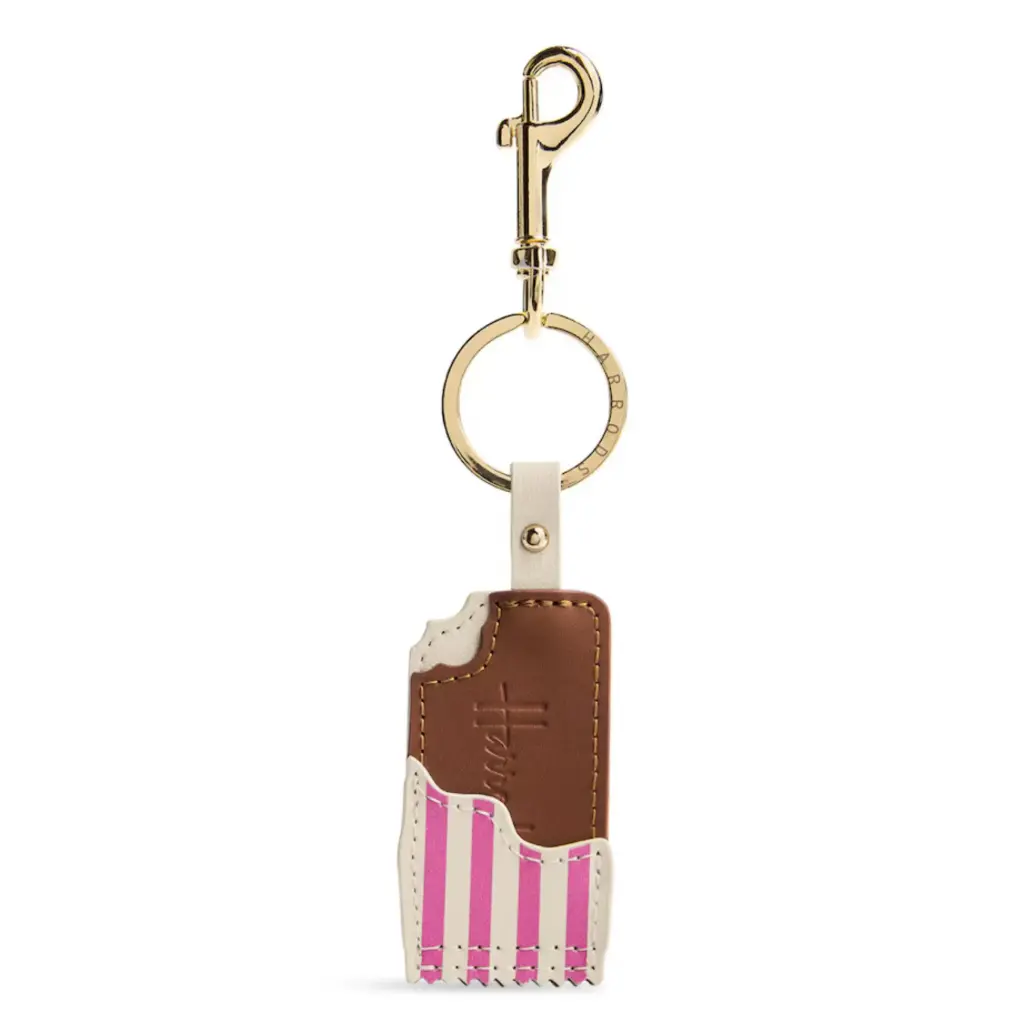 Harrods Leather Choc Ice Keyring