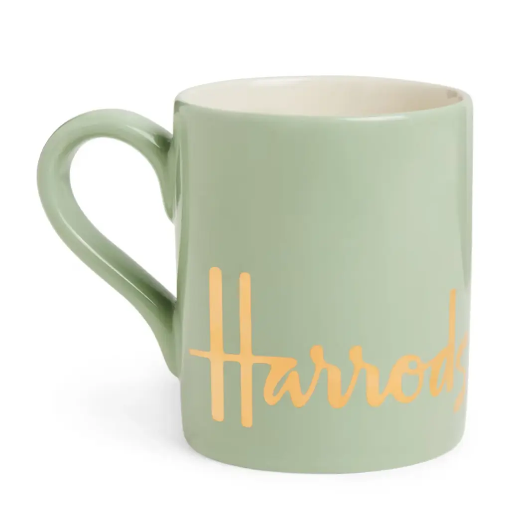 كوب هارودز الأخضر الفاتح بشعار العلامة