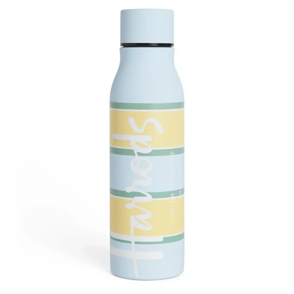  Harrods Blue Printed Logo Water Bottle