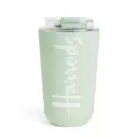Harrods Pale Green Logo Travel Cup