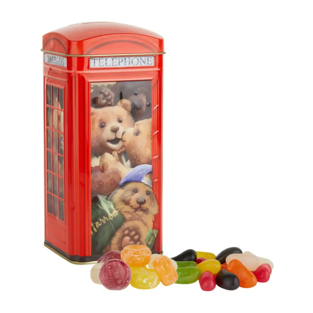 Harrods London Bear Phone Box Sweet Tin (200g)