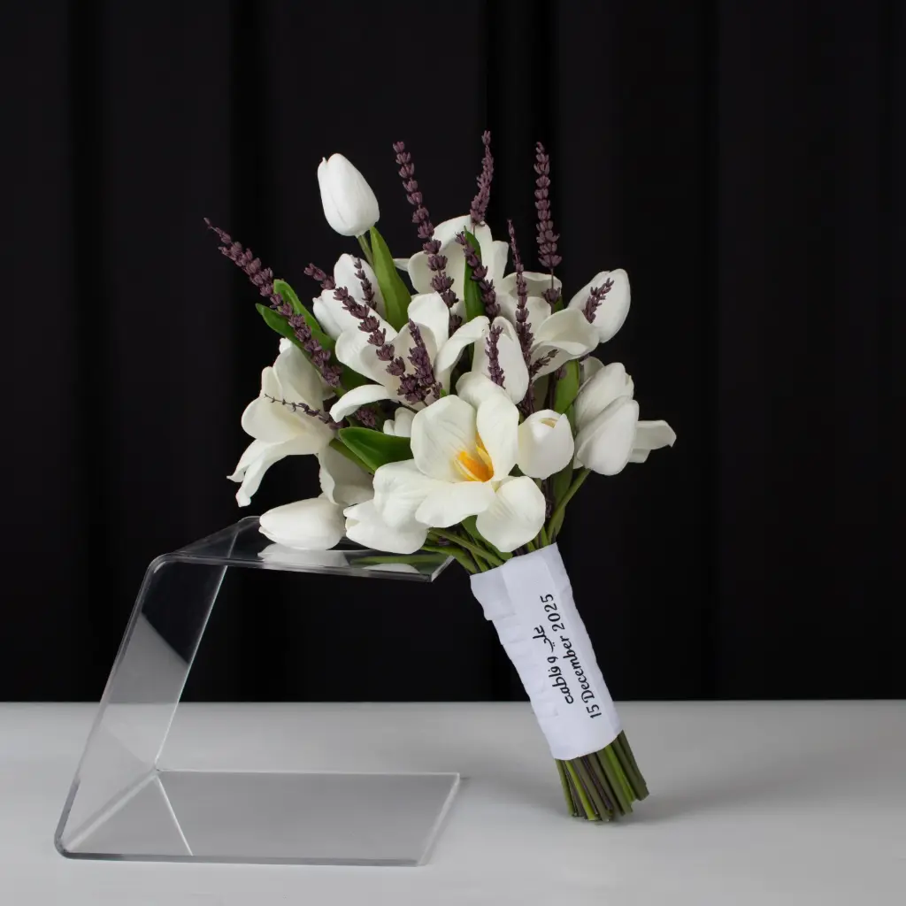  Artificial Violet Harmony Bouquet