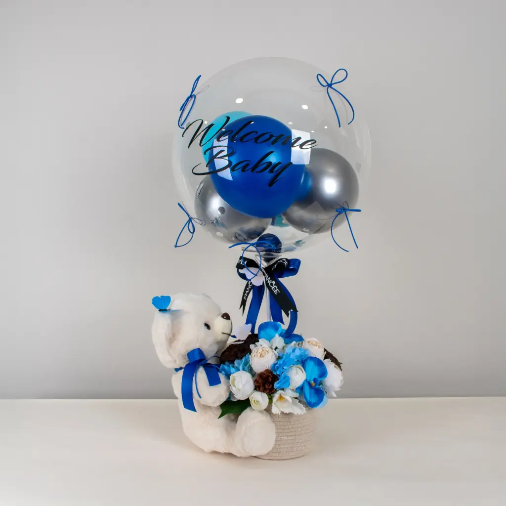  Blue Baby Welcome Arrangement