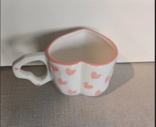 heart shape  mug