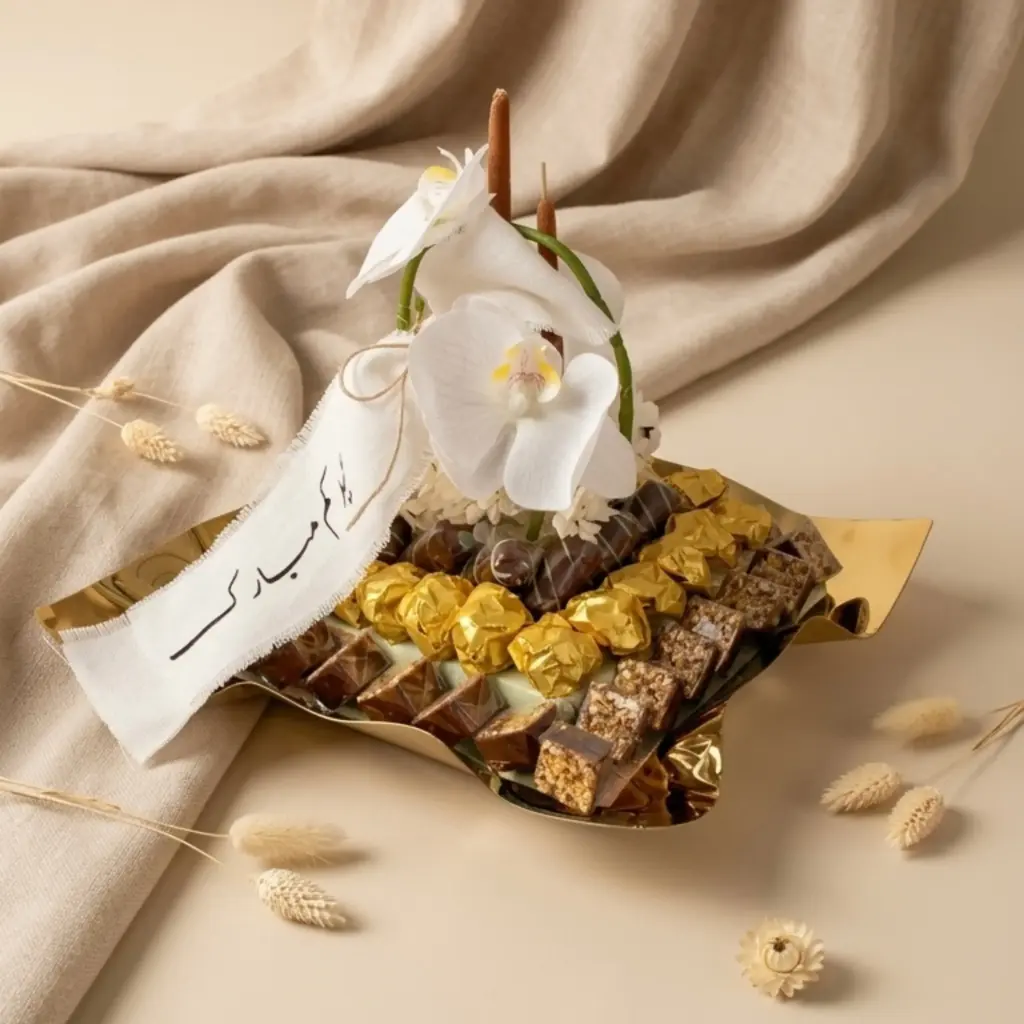 لمسة الأوركيد الذهبية 