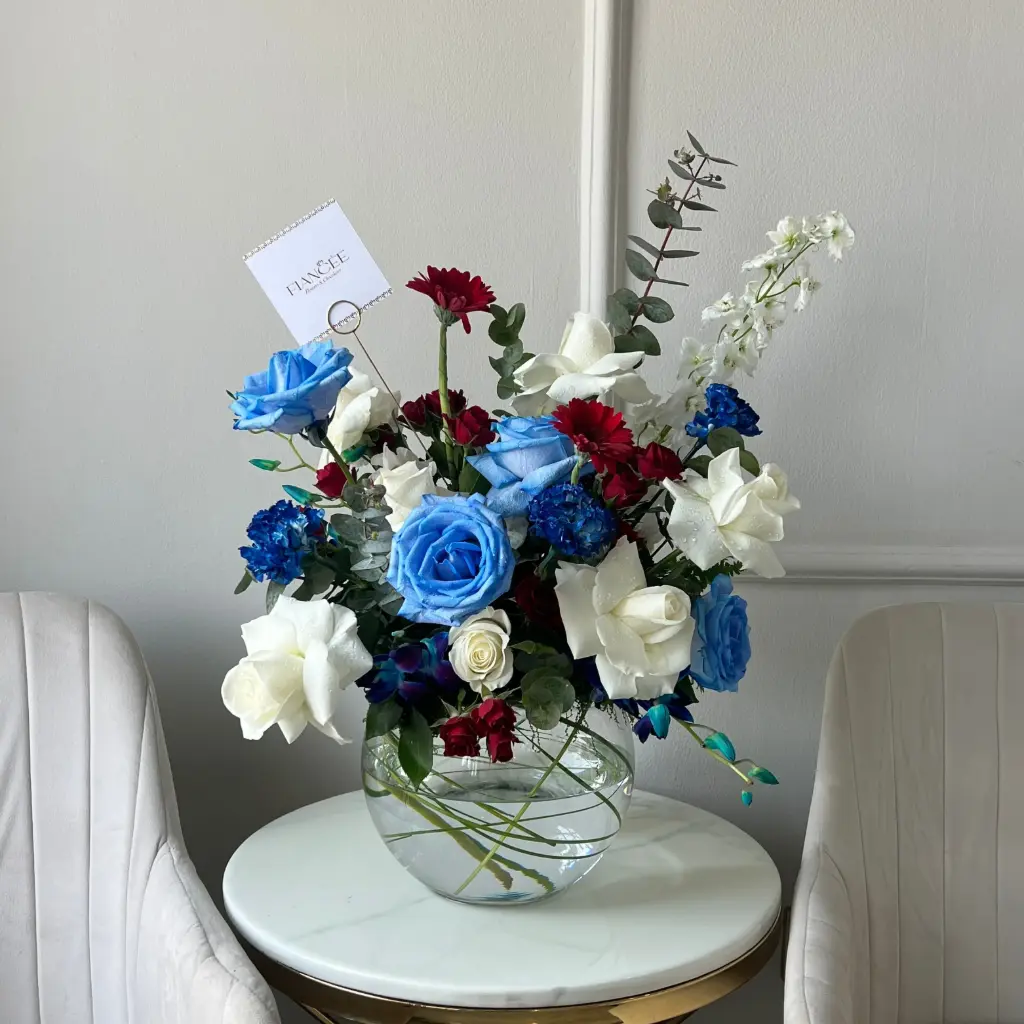  Blue Elegance Vase