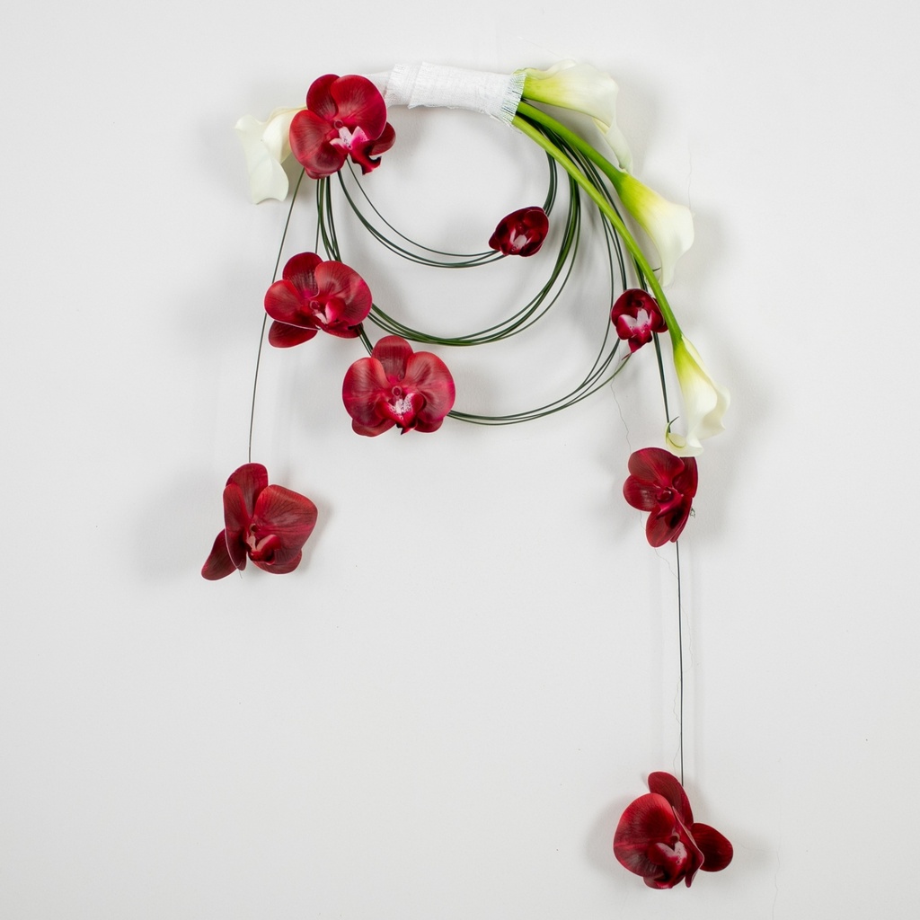 Maroon Orchid Bridal Bouquet 