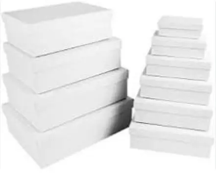 White rectangle gift box set 22cm/14cm