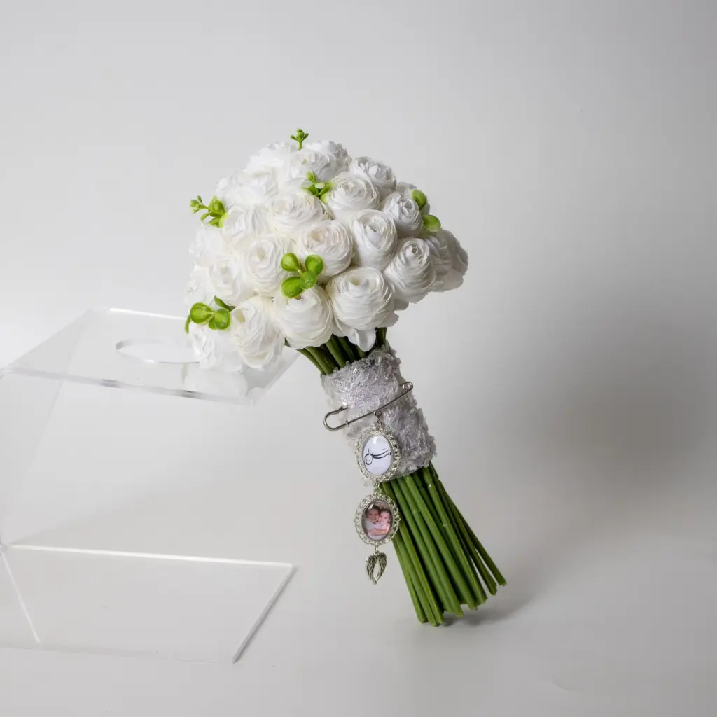 White Ranunculus Bridal Bouquet