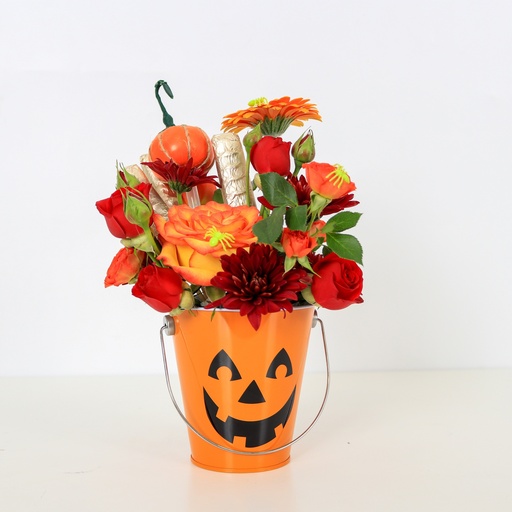 Cheerful Pumpkin Bucket
