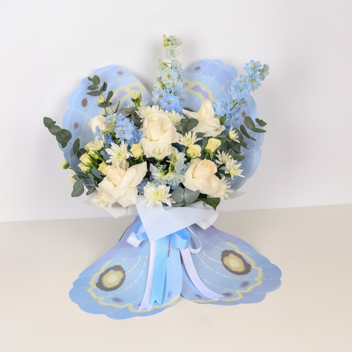 Sky Blue Butterfly Wings