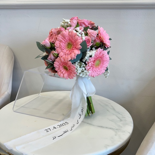 Pink Gerbera Wedding Bouquet 