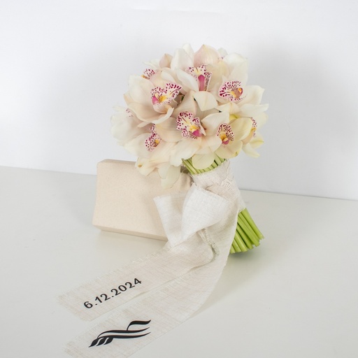 Elegant Cymbidium Bridal Bouquet