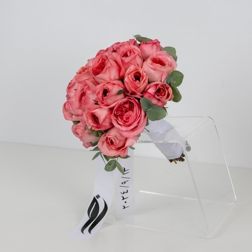 Fuchsia Garden Rose Bridal Bouquet