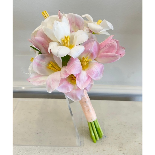  Pink & White Tulip Bride