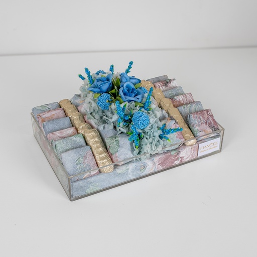 Blue Blossoms Tray