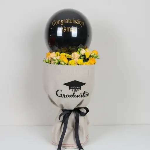  Yellow Graduation Bouquet