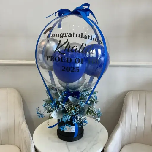 Blue Graduation Balloon