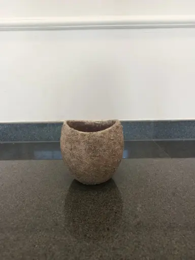 small stone/cement vase