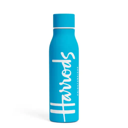  Harrods Blue Logo Insulated Water Bottle