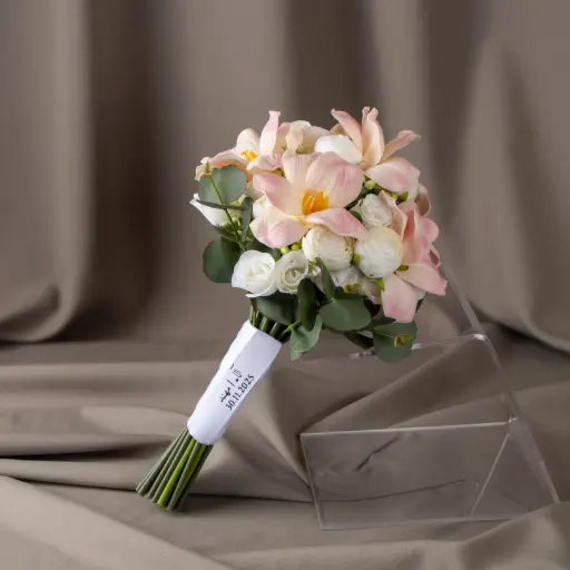  Classic Pink Bridal Bouquet