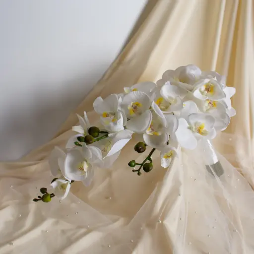  Pure Orchid Bridal Bouquet