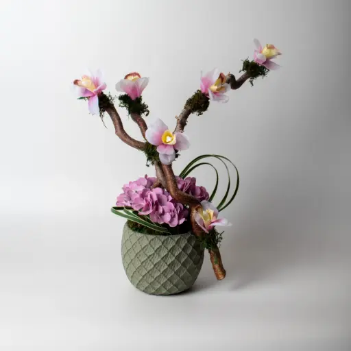  Pink Orchid Branch
