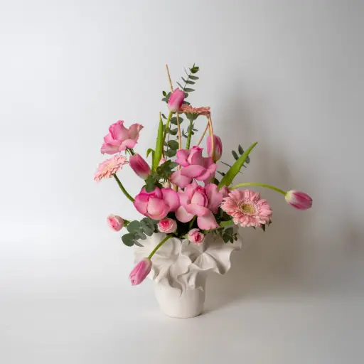  Pink Tulip Vase