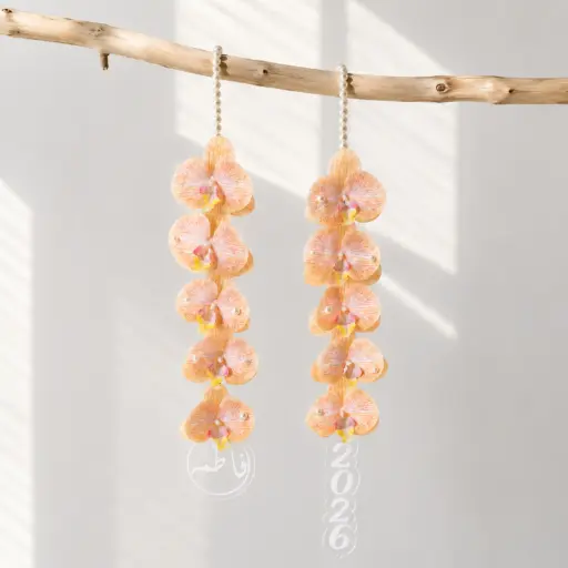 Peach Orchid Graduation Garland