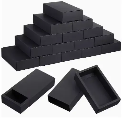 black rectangle gift box set 37cm long/28cm wide