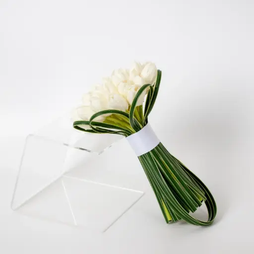 White Tulip Bridal Bouquet